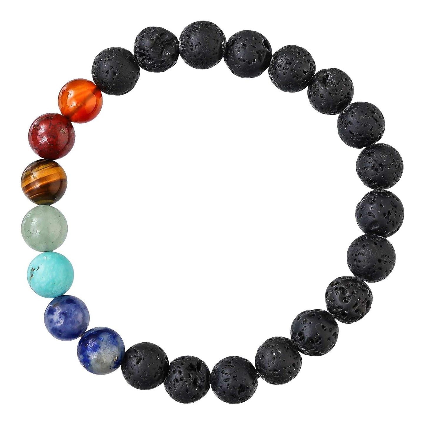 7 CHAKRA Bracelet for Women Men's Gifts - Protection Healing Crystal Bracelet - 8mm Gemstone Beaded Adjustable