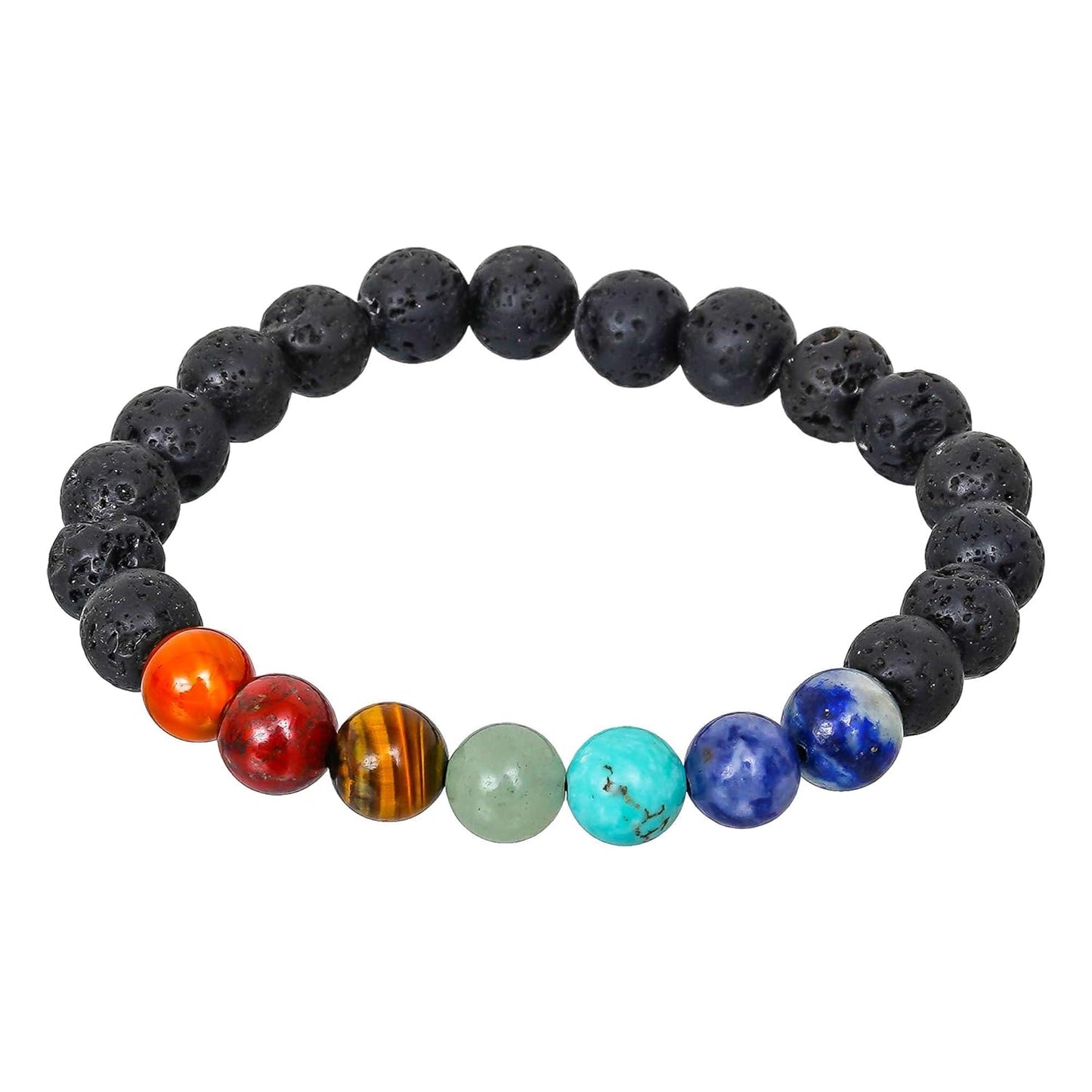 7 CHAKRA Bracelet for Women Men's Gifts - Protection Healing Crystal Bracelet - 8mm Gemstone Beaded Adjustable