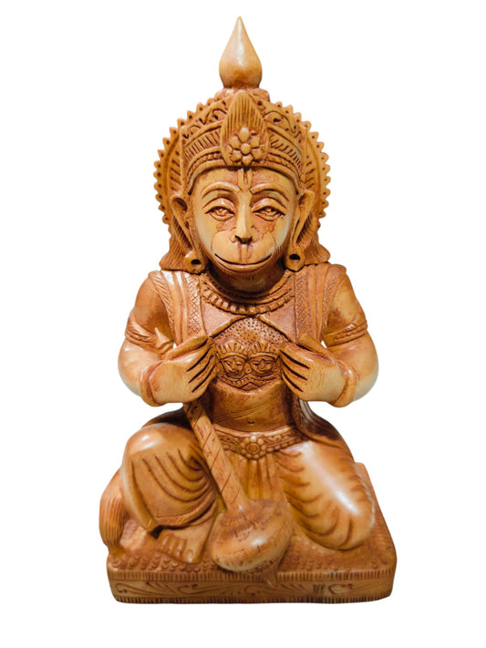 Wooden handmade hanuman