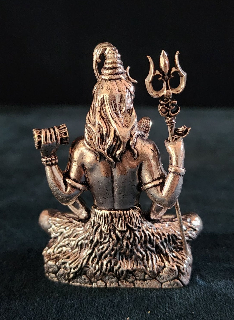 Shiva idol brass 176 gram 4 inch